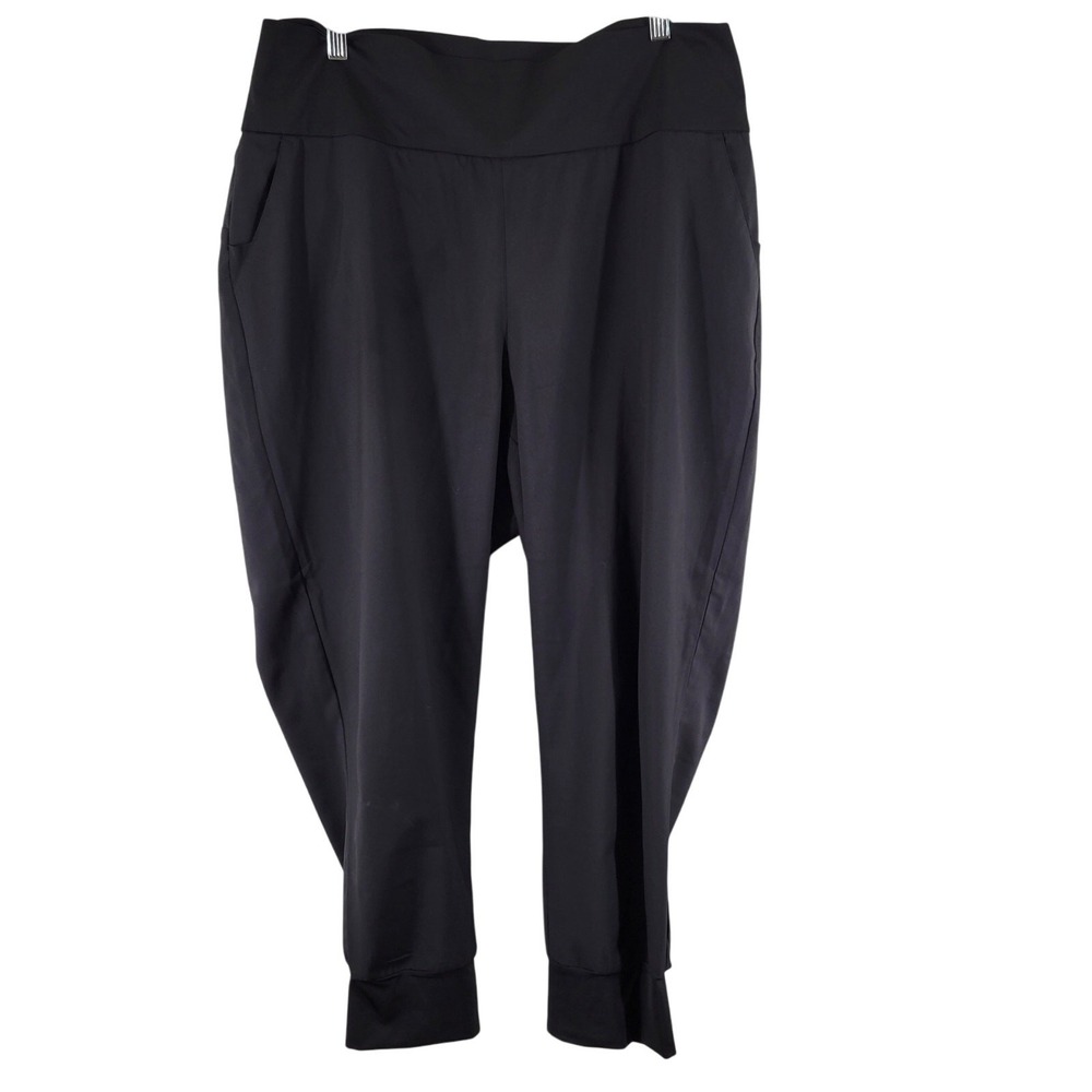 Adidas Joggers Women 1X Black‎ Parley Ocean Plastic Tapered Athletic Pants